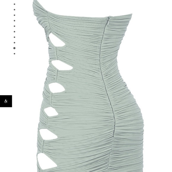 Mistress Rocks “Sitting Pretty” Mint Mesh Cut Out Dress - Picture 6 of 6